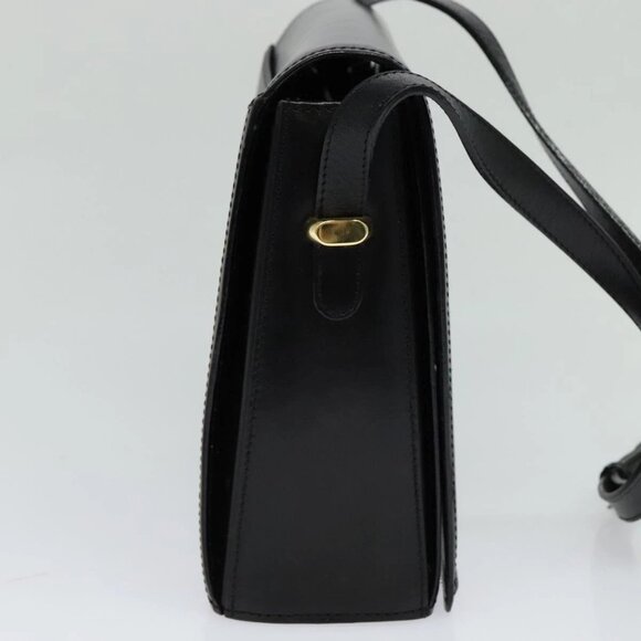 BALLY Shoulder Bag Leather Black Auth - Picture 5 of 16